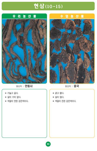 〔포토소식〕우리농산물 구별법 '현삼'