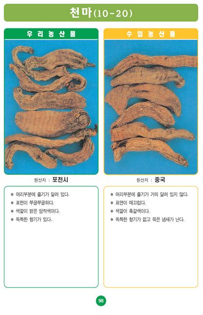 〔포토소식〕우리농산물 구별법 '천마'