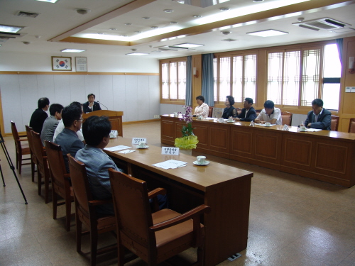 경산시 의용소방대장 간담회 개최시정현황 설명 후 시정건..