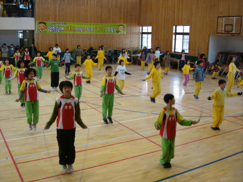 제4회 초등학교 건강줄넘기 대회 10개 초등학교 500..