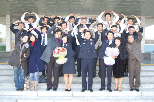 경산경찰서, 신임 순경 환영식 김성국.황보경 순경 진량..