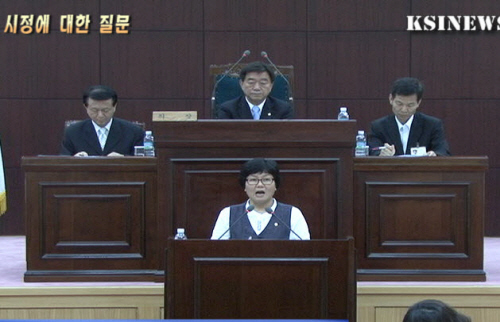 [의정방송] 민노당 박정애 의원 - 시정질문
