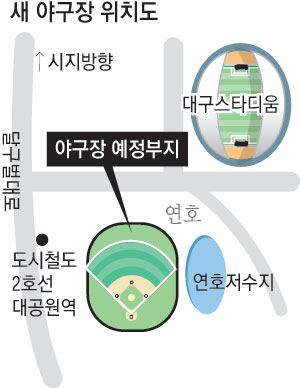 대구 새 야구장 2만5천석 오픈구장으로 지하철 2호선 ..