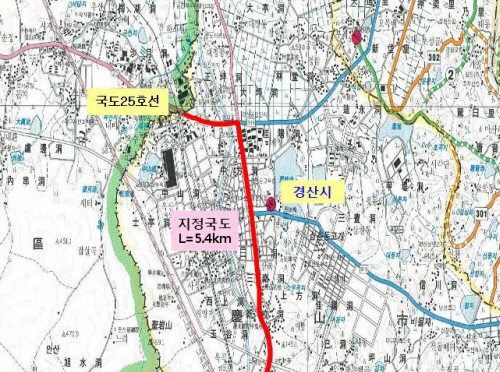 남천~서부2동 간 도로 ‘지정국도’ 전액 국비 투자해 ..