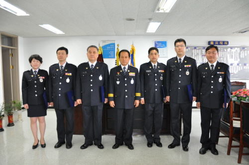 경산署, 경위.경사 승진 임용 손상수 경위 정년 퇴임식..