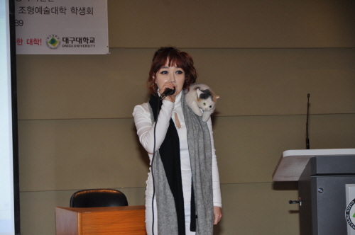 팝아티스트 낸시 랭, 대구대 특강 “자신의 꿈을 위해 ..