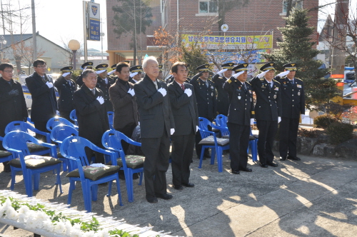 남산 순직경찰관 추념식 열려~ 1949년 공비피습 희생..
