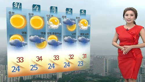 무더위 한풀 꺾여...주 후반 비 소식 [경산지역 주간..