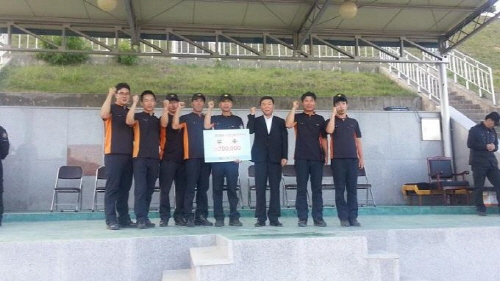 경산소방서 경북소방전술경연 ‘2위’ 뛰어난 화재진압 능..