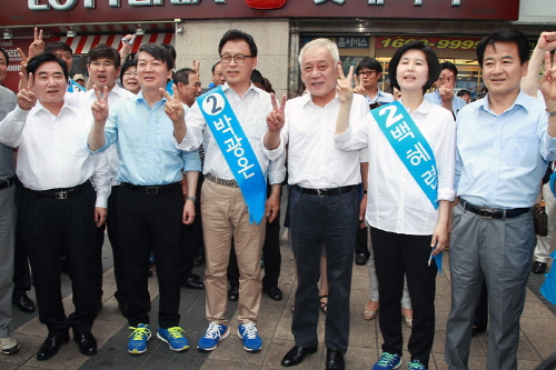 새정치 지도부, 수원 대규모 유세지원 당 지도부, 세월..
