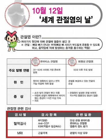 관절염의 원인과 종류...예방관리 [건강상식] 한국건강..