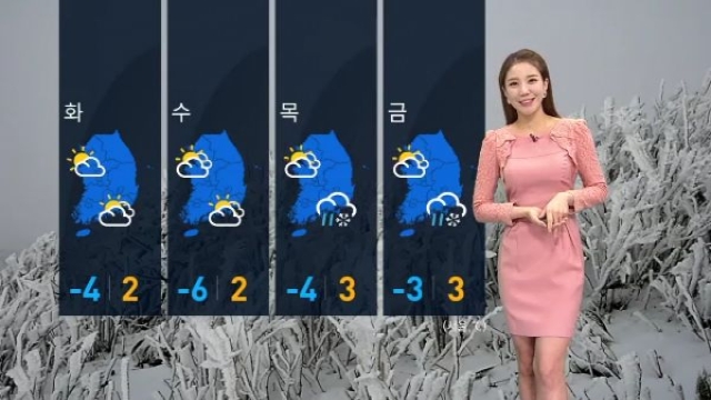비/눈 오락가락...수요일 반짝추위 [경산지역 주간 날..