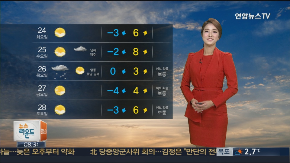 일교차 큰 날씨...주말 눈/비 소식 [경산지역 주간 ..