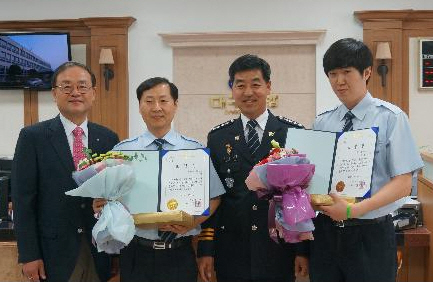 경찰, 절도범 검거 은행직원 ‘표창’ 대구은행 경산지점..
