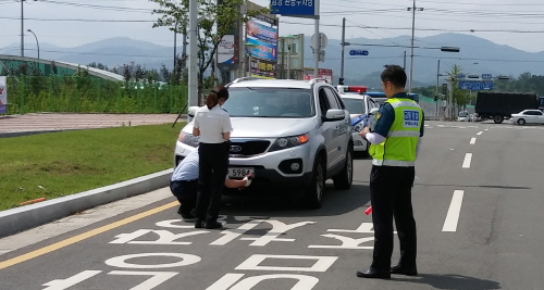 고액 상습체납차량 12대 번호판영치 경산시 경찰과 함께..