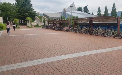 영남대 주변 자전거 보관소 개선 경산서-경산시 협업, ..