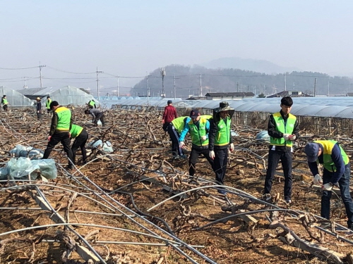 경산경찰, 폭설피해 복구작업에 구슬땀