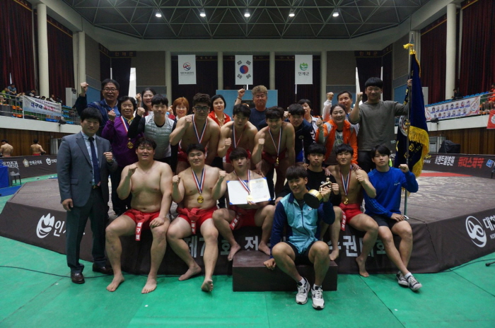 대구대, 전국씨름선수권 단체전 석권