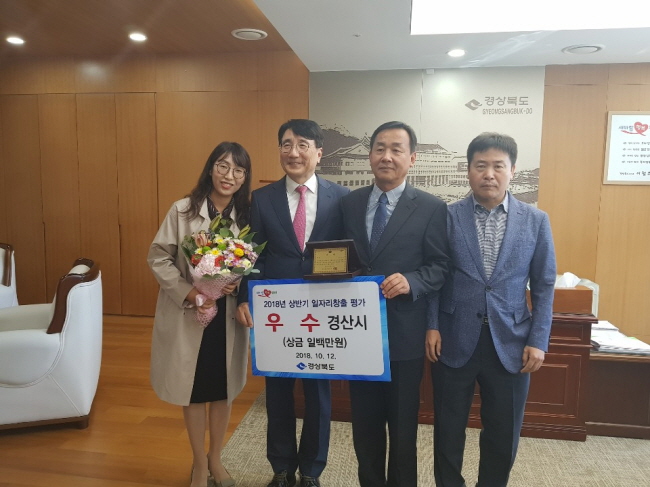 경산시, 일자리 창출 실적 ‘우수’ 