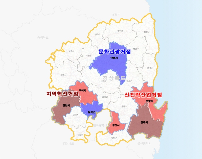 경북도, 거점육성형 지역개발계획 고시