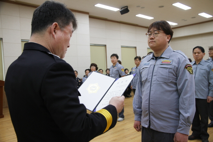 경산, 신임 의용소방대원 31명 임명
