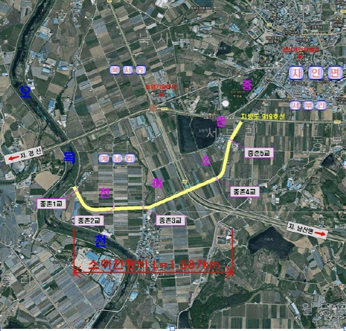 자인 중촌소하천 정비사업 본격화 