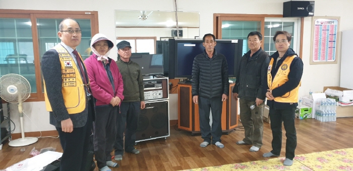 경산라이온스, 사랑의 물품 후원 