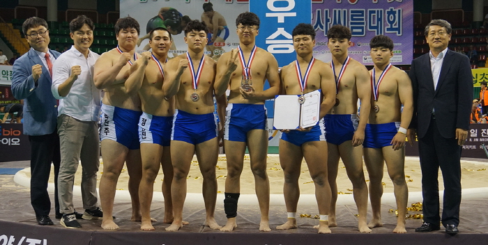 영남대, 학산배 전국씨름대회 단체전 ‘우승’