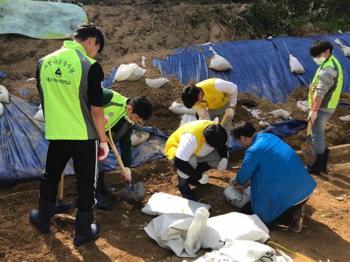 경산자봉, 태풍 피해현장 2차 지원 