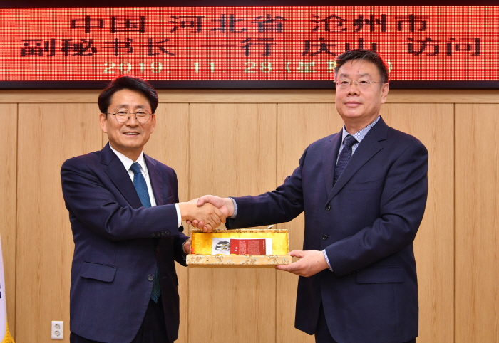 中 창저우시, 경산시에 교류협력 요청