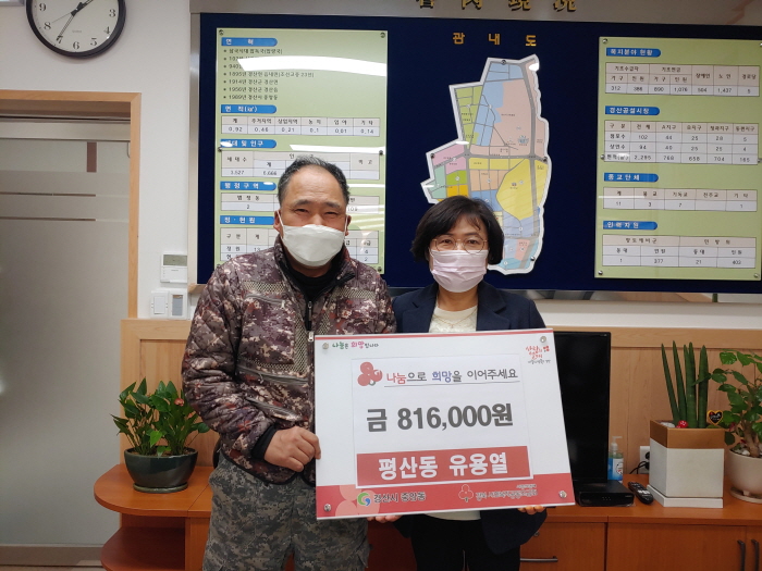 중앙동, 연말 온정의 손길 이어져 