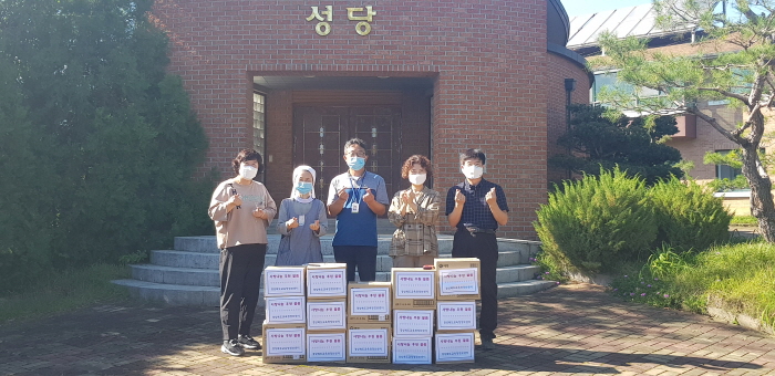 교육청정보센터, 루도비꼬집 후원 물품 전달