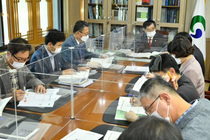 최영조 시장 ‘2022 주요업무 보고회’ 주재