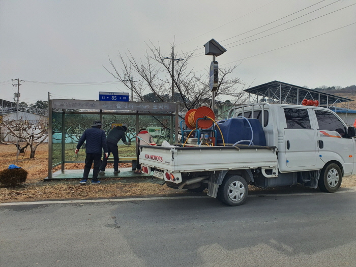 남산면, 봄맞이 시내버스 승강장 정비
