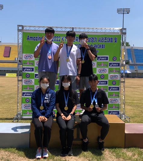 영남대 육상부, 전국대회 메달 휩쓸어