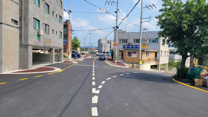 진량읍 평사2리 도시계획도로 확장 개통