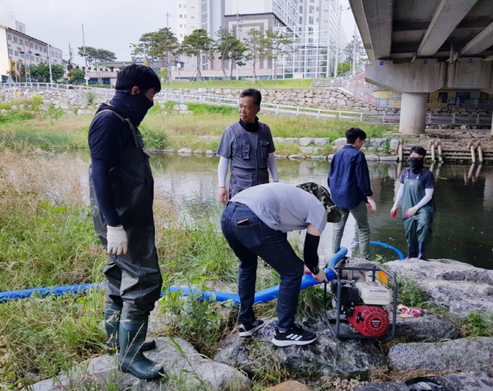 서부1동, 여름철 집중호우 대비 장비 점검 