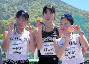 경산시청 육상팀, 시즌 첫 대회 ‘금빛 질주’