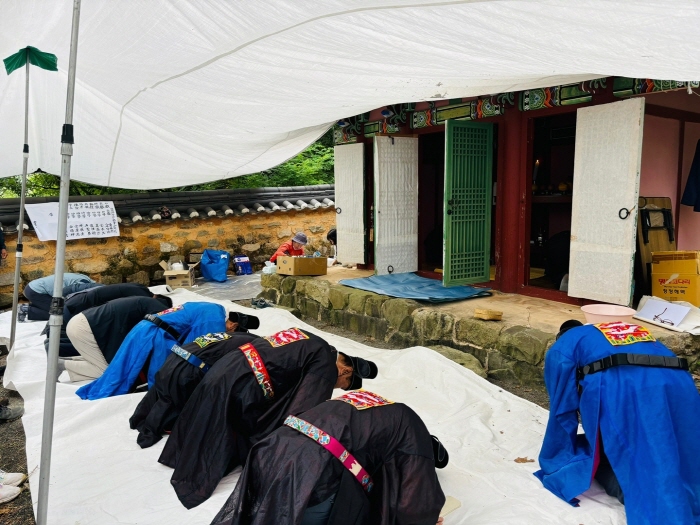 진량 한묘보존회, 한장군 추모제 봉행
