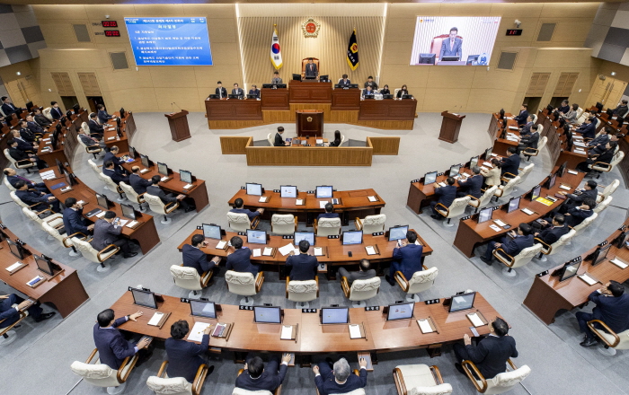 도의회, 을사년 첫 임시회 개회 
