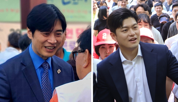 경산 찾은 ‘국힘 김용태 & 민주 한준호’ 